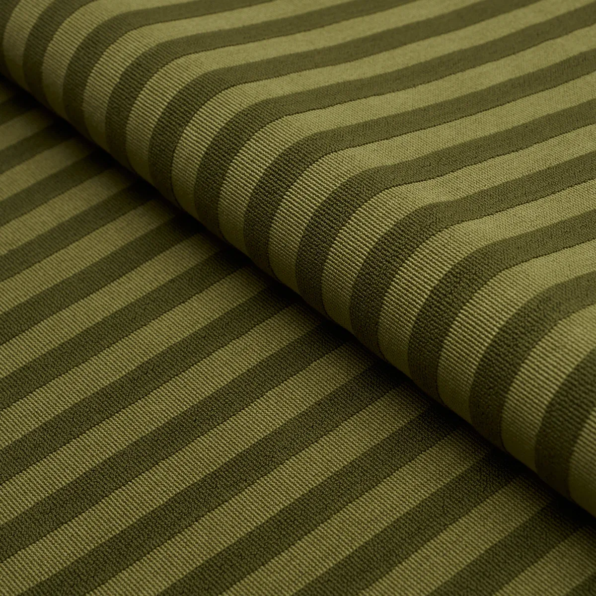 PIPE ILLUSION fabric MOSS color by Schumacher