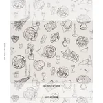 PIQUE-NIQUE Fabric – BLACK ON IVORY | Schumacher | Wallpaper PIQUE-NIQUE fabric BLACK ON IVORY color by Schumacher