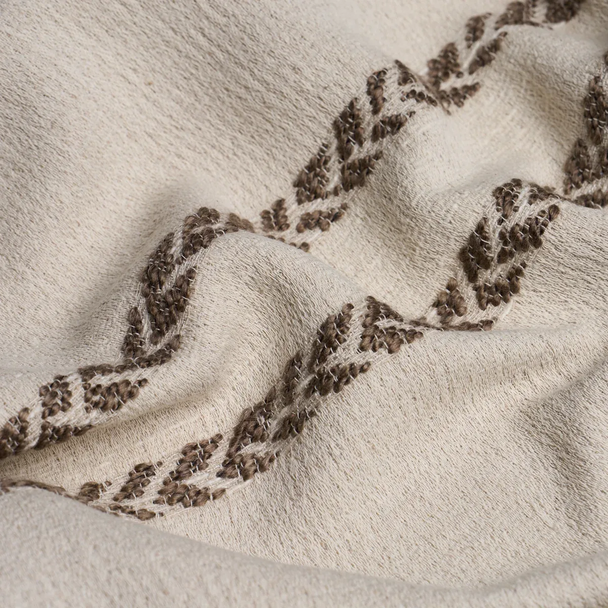 PLAINS STRIPE CASEMENT Fabric – FLAX | Schumacher | Wallpape PLAINS STRIPE CASEMENT fabric FLAX color by Schumacher