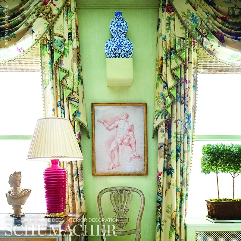 PLAISIRS DE LA CHINE Fabric – DOCUMENT | Schumacher | Wallpa PLAISIRS DE LA CHINE fabric DOCUMENT color by Schumacher