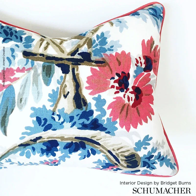 PLAISIRS DE LA CHINE Fabric – PORCELAIN | Schumacher | Wallp PLAISIRS DE LA CHINE fabric PORCELAIN color by Schumacher