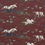 POINTERS Fabric – BURGUNDY | Schumacher | Wallpaper Twins POINTERS fabric BURGUNDY color by Schumacher