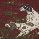 POINTERS Fabric – BURGUNDY | Schumacher | Wallpaper Twins POINTERS fabric BURGUNDY color by Schumacher