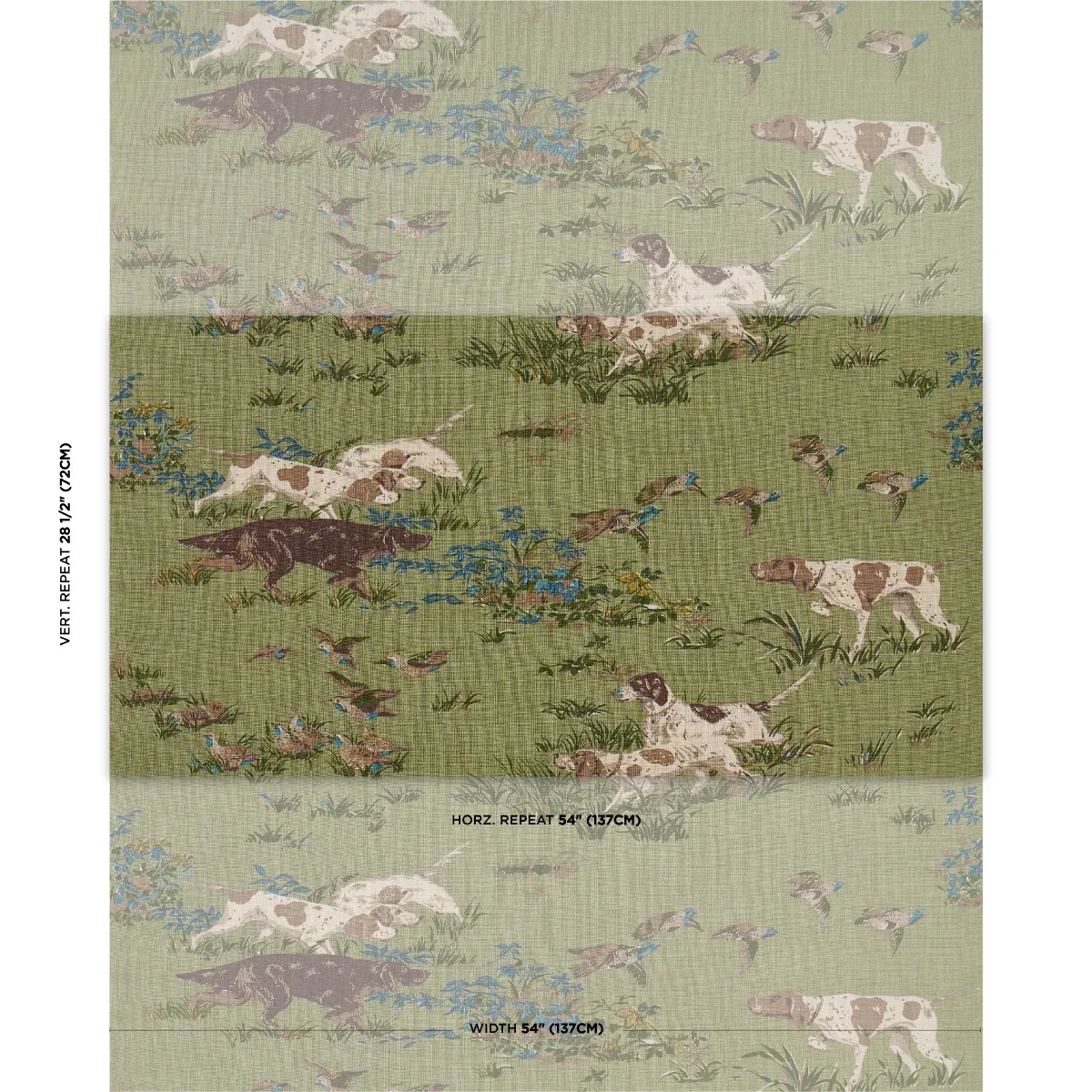 POINTERS Fabric – MEADOW | Schumacher | Wallpaper Twins POINTERS fabric MEADOW color by Schumacher
