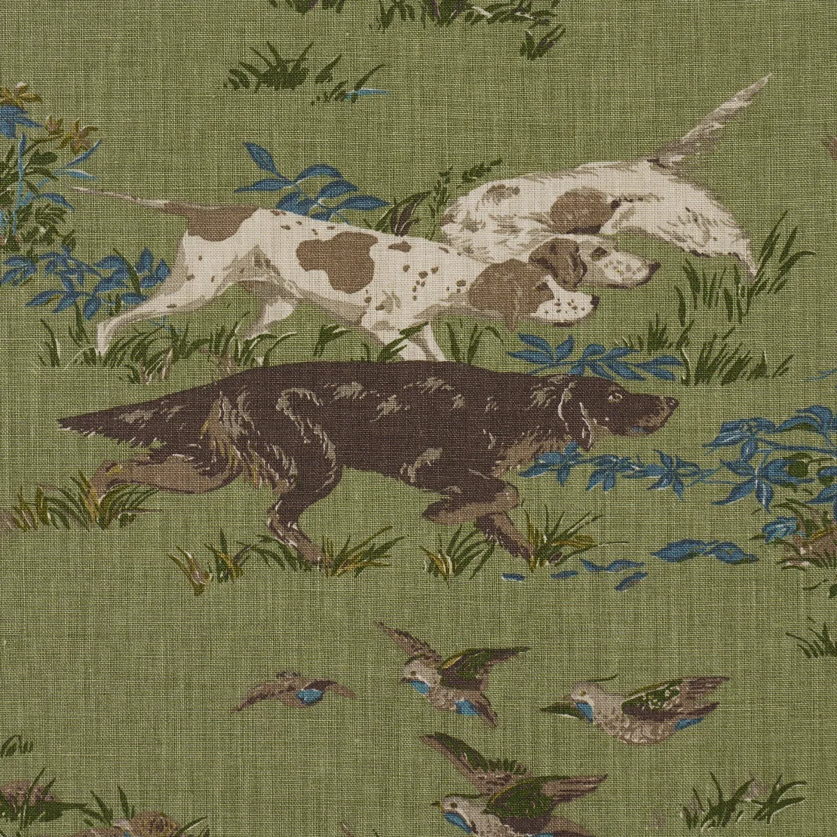 POINTERS Fabric – MEADOW | Schumacher | Wallpaper Twins POINTERS fabric MEADOW color by Schumacher