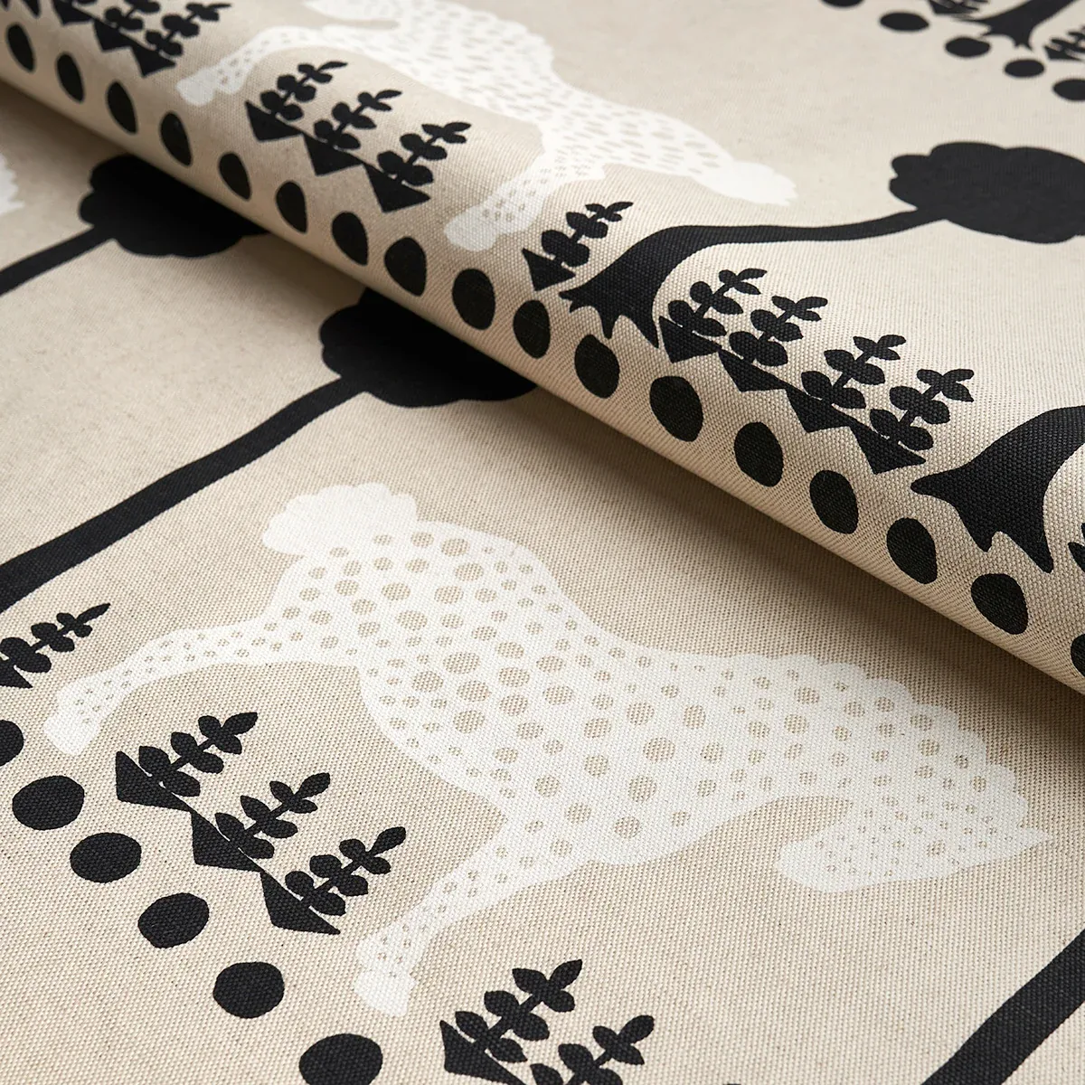 POLKA DOT PONY Fabric – NATURAL | Schumacher | Wallpaper Twi POLKA DOT PONY fabric NATURAL color by Schumacher