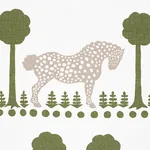 POLKA DOT PONY Fabric – OLIVE | Schumacher | Wallpaper Twins POLKA DOT PONY fabric OLIVE color by Schumacher