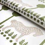 POLKA DOT PONY Fabric – OLIVE | Schumacher | Wallpaper Twins POLKA DOT PONY fabric OLIVE color by Schumacher
