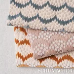 POLLEN CUT VELVET Fabric – SOFT CLAY | Schumacher | Wallpape POLLEN CUT VELVET fabric SOFT CLAY color by Schumacher