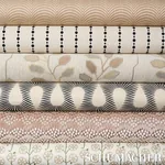 POLLEN CUT VELVET Fabric – SOFT CLAY | Schumacher | Wallpape POLLEN CUT VELVET fabric SOFT CLAY color by Schumacher