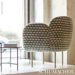 POLLEN CUT VELVET Fabric – SOFT JADE | Schumacher | Wallpape POLLEN CUT VELVET fabric SOFT JADE color by Schumacher