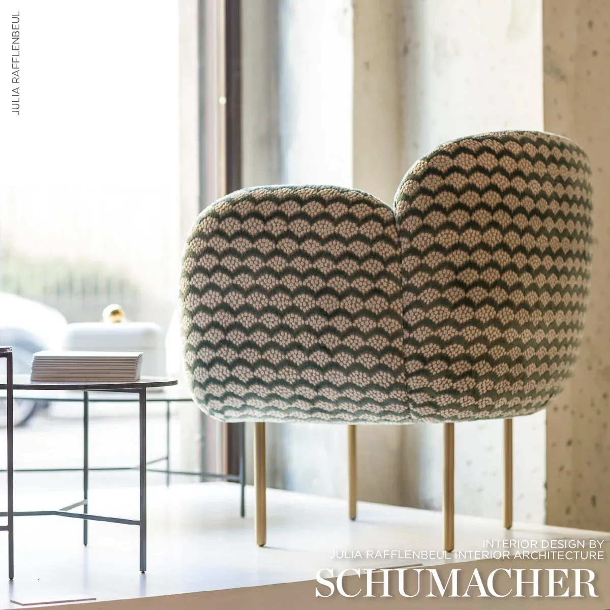 POLLEN CUT VELVET Fabric – SOFT JADE | Schumacher | Wallpape POLLEN CUT VELVET fabric SOFT JADE color by Schumacher