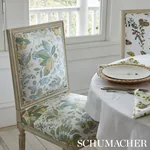 POMEGRANATE BOTANICAL Fabric – CITRON | Schumacher | Wallpap POMEGRANATE BOTANICAL fabric CITRON color by Schumacher
