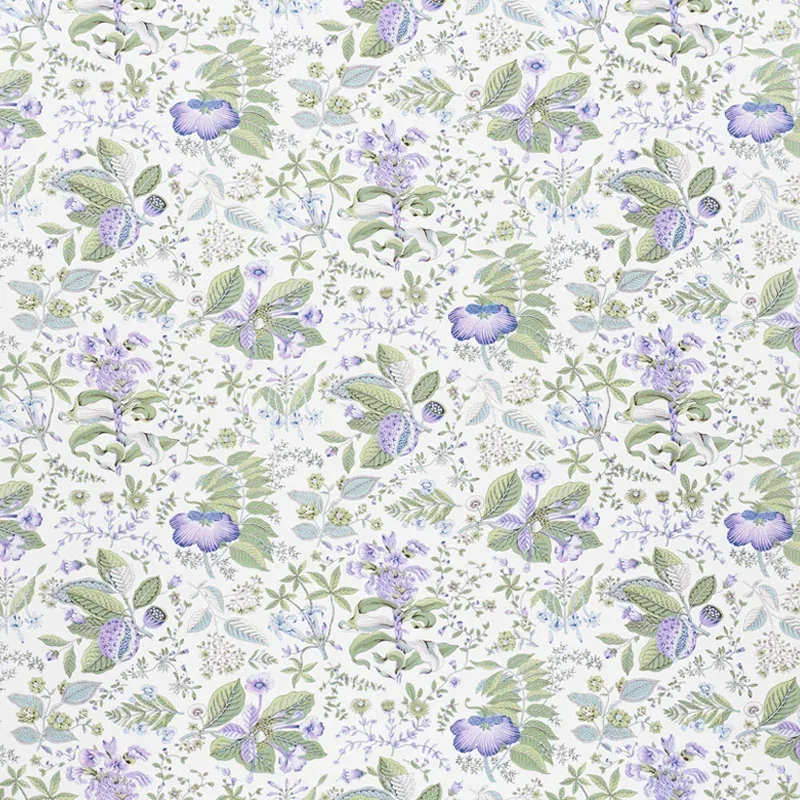 POMEGRANATE BOTANICAL Fabric – PURPLE | Schumacher | Wallpap POMEGRANATE BOTANICAL fabric PURPLE color by Schumacher