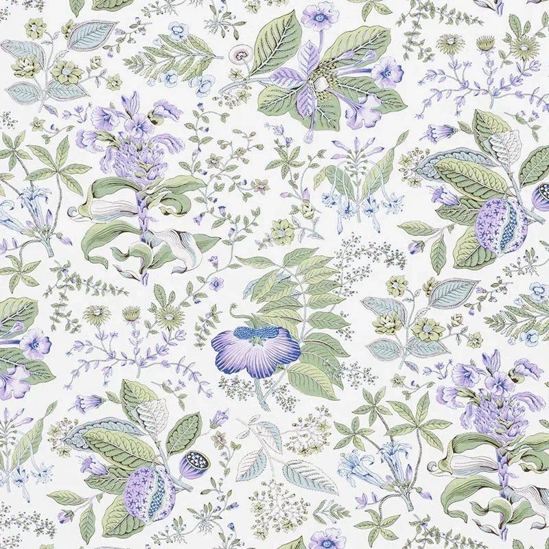 POMEGRANATE BOTANICAL fabric PURPLE color by Schumacher