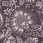 POMEGRANATE PRINT fabric AUBERGINE color by Schumacher