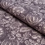 POMEGRANATE PRINT fabric AUBERGINE color by Schumacher