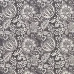 POMEGRANATE PRINT fabric CHARCOAL color by Schumacher