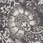 POMEGRANATE PRINT fabric CHARCOAL color by Schumacher