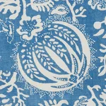 POMEGRANATE PRINT fabric INDIGO color by Schumacher