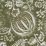 POMEGRANATE PRINT fabric OLIVE color by Schumacher