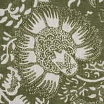 POMEGRANATE PRINT fabric OLIVE color by Schumacher