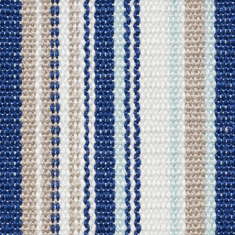 PONDEROSA STRIPE Fabric – BLUE | Schumacher | Wallpaper Twin PONDEROSA STRIPE fabric BLUE color by Schumacher