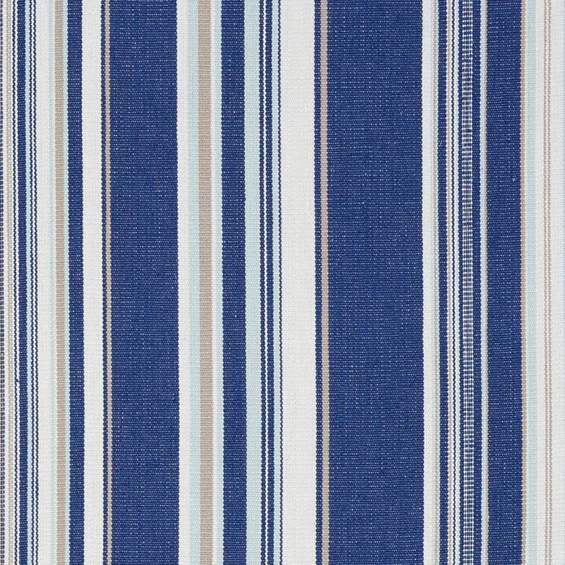 PONDEROSA STRIPE fabric BLUE color by Schumacher