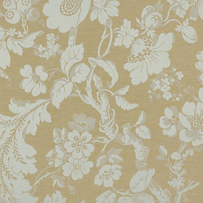 PONT ROYAL DAMASK fabric MOONSTONE color by Schumacher