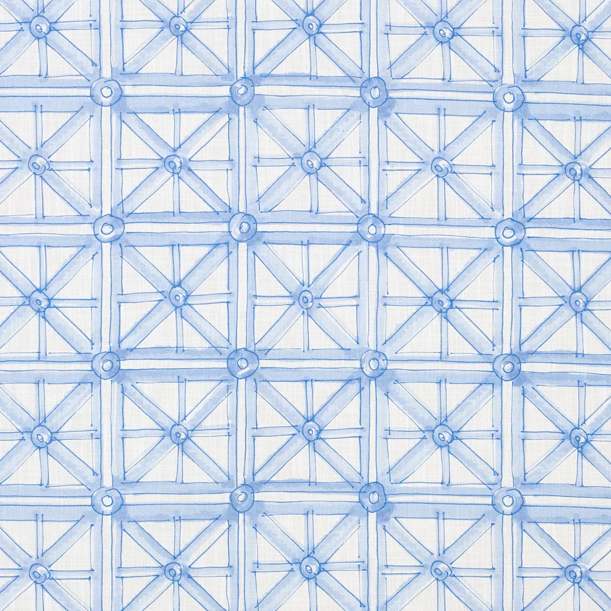 PORTAIL FRANCAIS INDOOR/OUTDOOR fabric SKY color by Schumacher