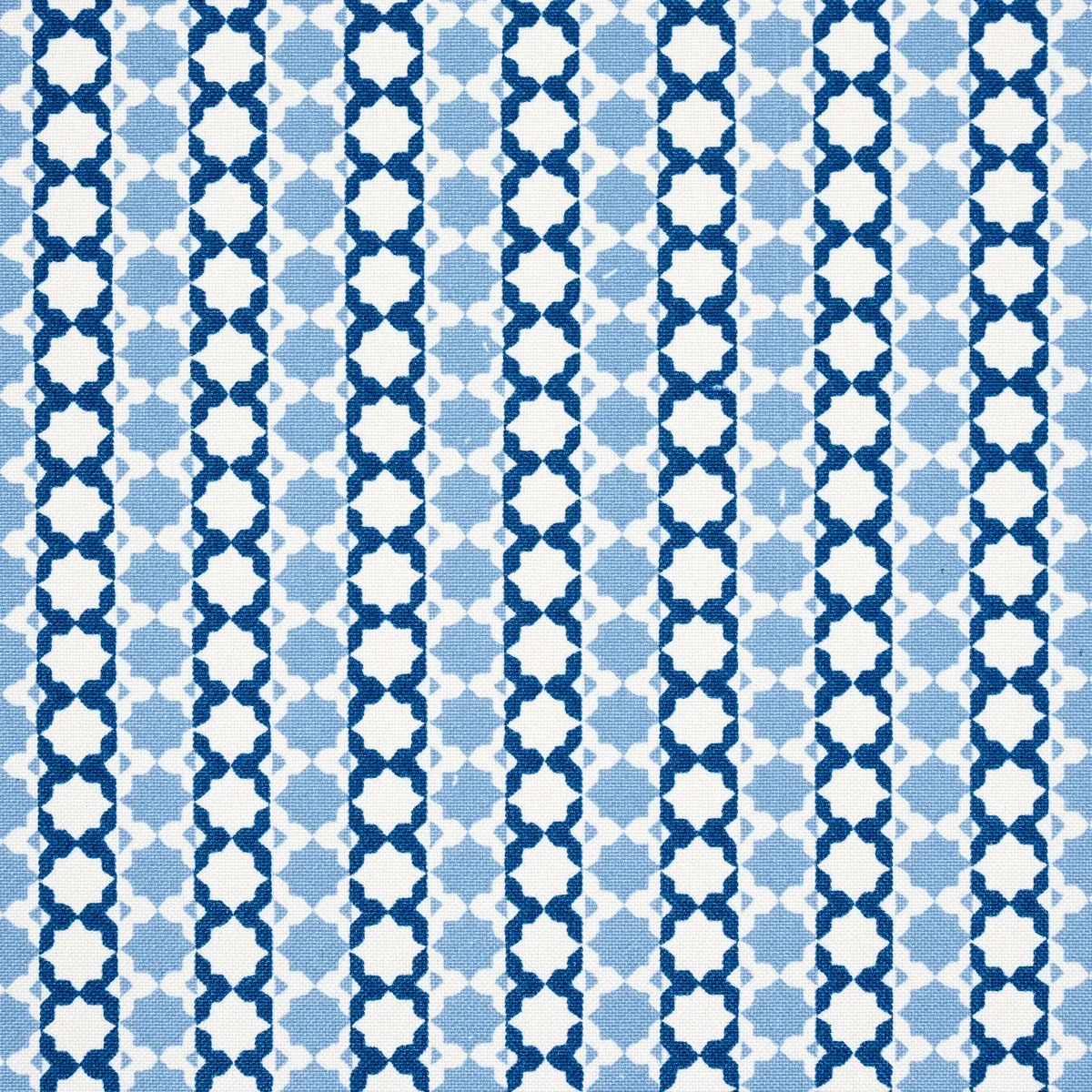 POSY INDOOR/OUTDOOR fabric INDIGO color by Schumacher