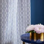 POXTE HAND WOVEN fabric NAVY color by Schumacher