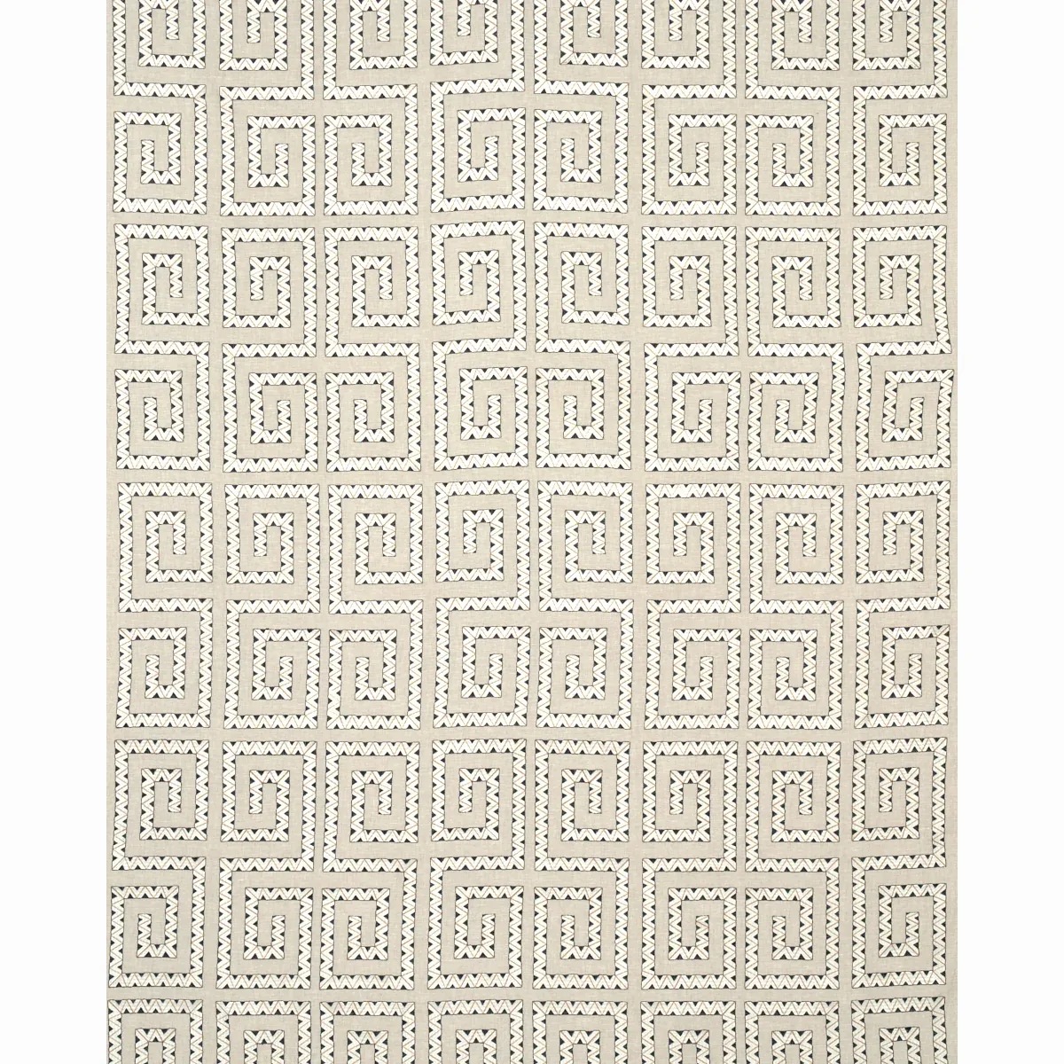 PRADO EMBROIDERY fabric GRAPHITE color by Schumacher