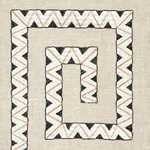 PRADO EMBROIDERY fabric GRAPHITE color by Schumacher