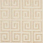PRADO EMBROIDERY fabric SAFFRON color by Schumacher