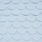 PREP SCHOOL HAND PIECED SCALLOP Fabric – BLUE | Schumacher | PREP SCHOOL HAND PIECED SCALLOP fabric BLUE color by Schumacher
