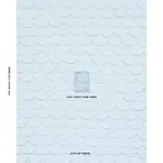 PREP SCHOOL HAND PIECED SCALLOP Fabric – BLUE | Schumacher | PREP SCHOOL HAND PIECED SCALLOP fabric BLUE color by Schumacher