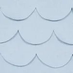 PREP SCHOOL HAND PIECED SCALLOP Fabric – BLUE | Schumacher | PREP SCHOOL HAND PIECED SCALLOP fabric BLUE color by Schumacher