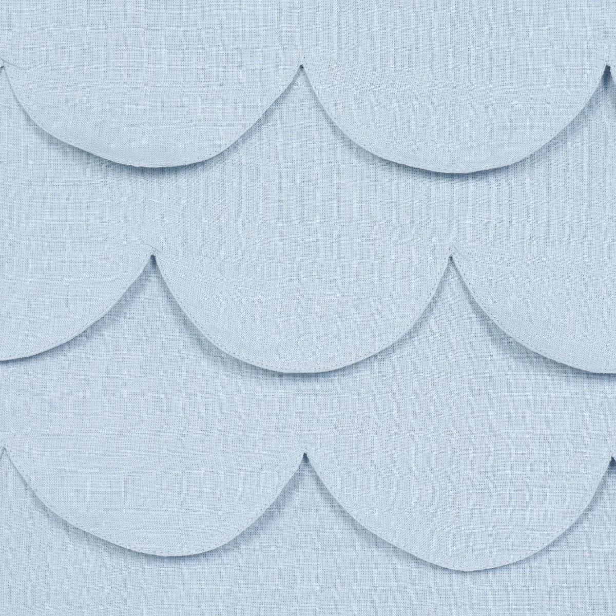 PREP SCHOOL HAND PIECED SCALLOP Fabric – BLUE | Schumacher | PREP SCHOOL HAND PIECED SCALLOP fabric BLUE color by Schumacher