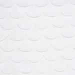 PREP SCHOOL HAND PIECED SCALLOP fabric WHITE color by Schumacher