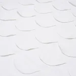 PREP SCHOOL HAND PIECED SCALLOP fabric WHITE color by Schumacher