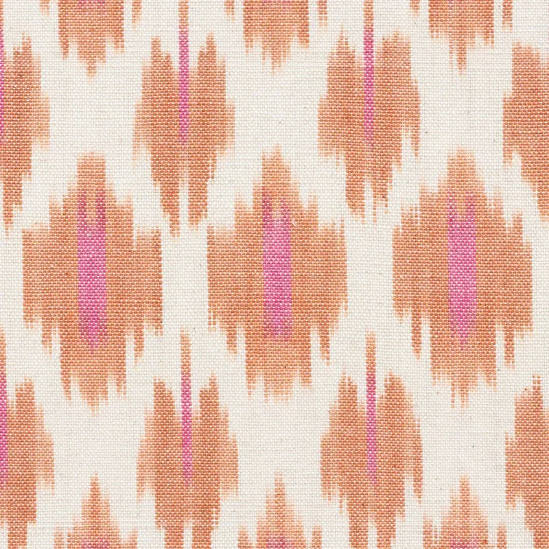 PRESIDIO IKAT fabric ORANGE color by Schumacher
