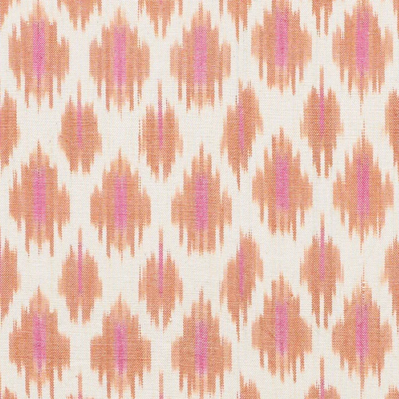 PRESIDIO IKAT fabric ORANGE color by Schumacher