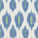 PRESIDIO IKAT fabric PEACOCK color by Schumacher