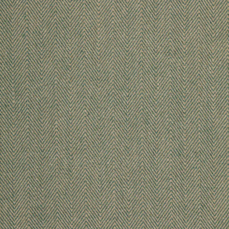 PRESTON LINEN CHEVRON fabric TEAL color by Schumacher