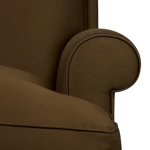 PRESTWICK WOOL SATIN Fabric – BARK | Schumacher | Wallpaper PRESTWICK WOOL SATIN fabric BARK color by Schumacher
