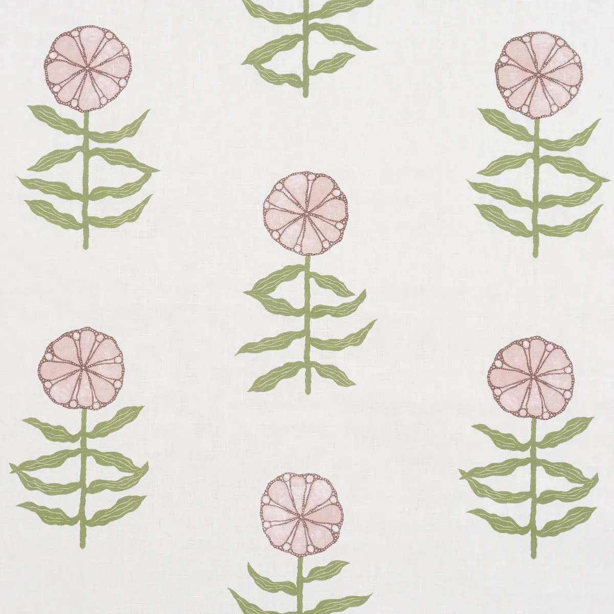 PRETTY PETALS fabric BLUSH color by Schumacher