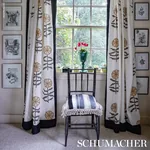 PRETTY PETALS Fabric – NEUTRAL | Schumacher | Wallpaper Twin PRETTY PETALS fabric NEUTRAL color by Schumacher