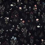 PRIMAVERA VELVET fabric BLACK color by Schumacher
