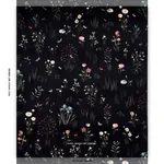 PRIMAVERA VELVET fabric BLACK color by Schumacher